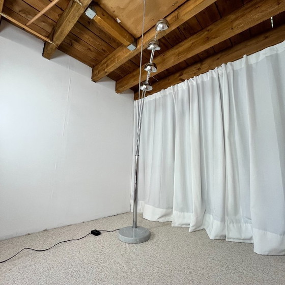 Image 1 of Arc floor lamp with tree-shaped base and 5 lights, AGEMOB, 2000s, MCM style