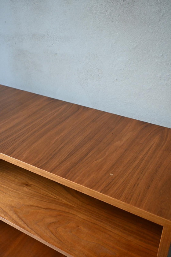 Image 1 of Mid-Century Open Bookcase Teak Veneer