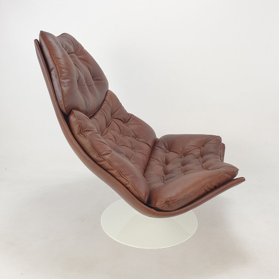 Image 1 of Mid century leather F588 lounge chair by Geoffrey Harcourt for Artifort, 1960s