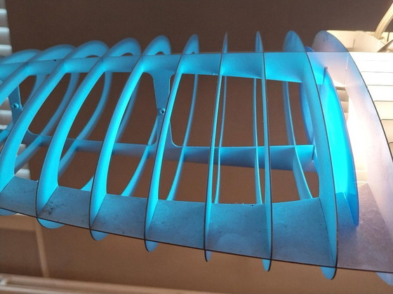 Luceplan Titania Pendant lamp, blue and silver, Aluminium, Plastic, Design (photo 6 of 10)