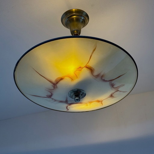 Plafonnier/suspension Art Déco années 1930