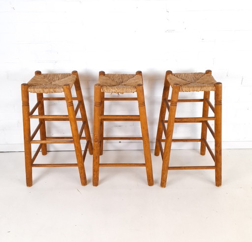 3 taburetes de bar vintage