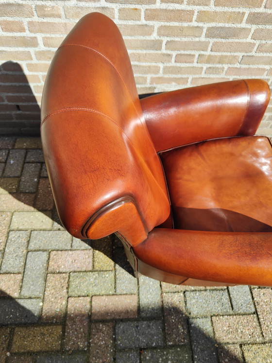 Image 1 of Fauteuil design en cuir de mouton Muylaert