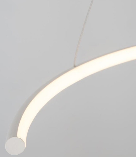 Image 1 of Lampada a sospensione Nova Luce Breda color sabbia | Lampada dal design moderno