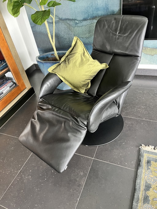 Jori Relax Armchair Black Leather