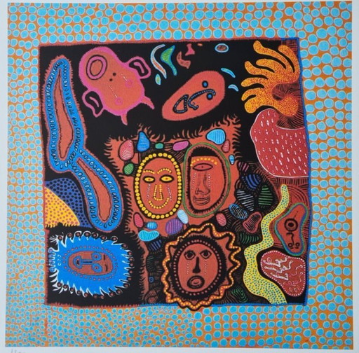 D'après Yayoi Kusama, Moi qui pleure..., Lithographie, années 1990