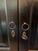 Handgemaakte klassieke eikenhouten kast