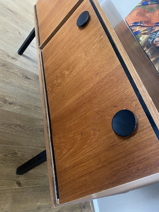 Image 1 of Vintage teakhouten tv-kast, dressoir, lowboard, jaren zestig