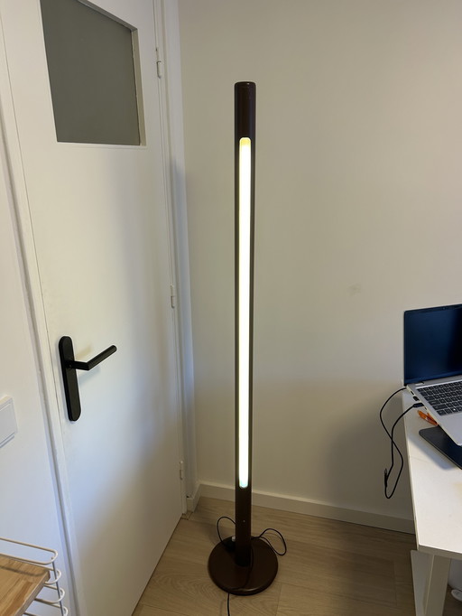 Lámpara de pie de diseño vintage "Pencil" "Tube" – Años 70/80 – Diseño holandés