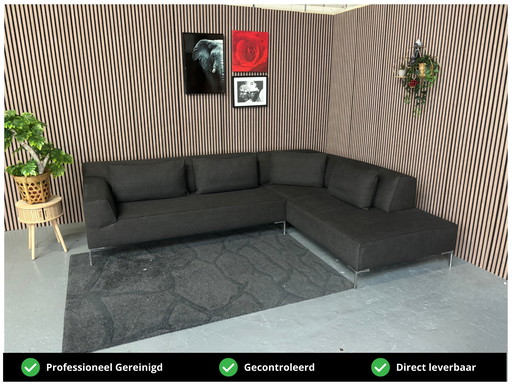 CONSEGNA GRATUITA Design on Stock Divano angolare Bloq Antracite 320x240 RICONDIZIONATO