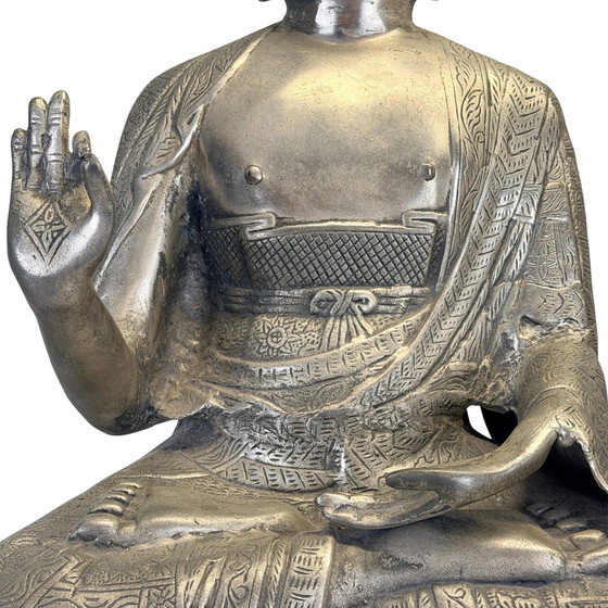 Large Chinese Incense Buddha – 1980s – 85.6 cm – Sculpture (photo 3 of 30)