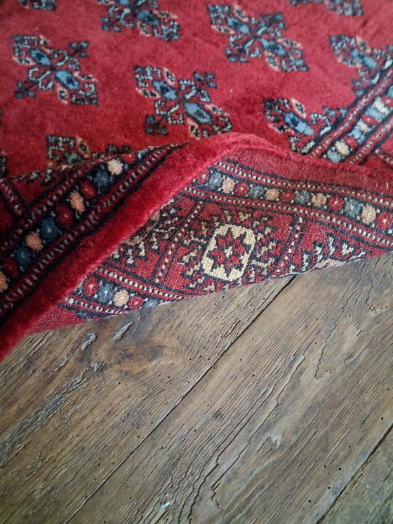Tapis Galerie Boukhara Noué Main 262×80cm, Coton, Laine, Multicolore (photo 11 sur 14)