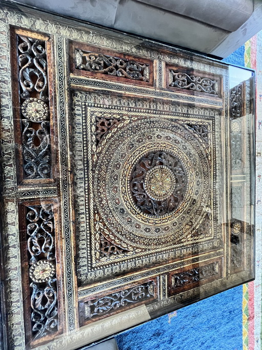 Unique Moroccan Wooden Coffee Table