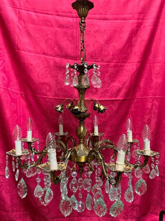Kroonluchter – Crystal, Brass (photo 6 of 11)