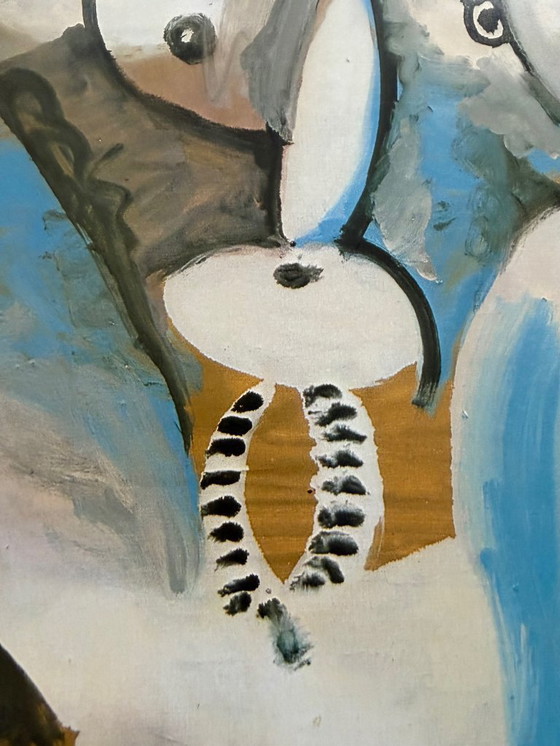 Image 1 of Pablo Picasso  (1881-1973), Femme accroupie 1969, copyright Pablo Picasso c/o Beeldrecht Amsterdam 1985, Printed in Holland