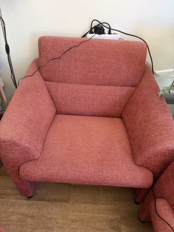 Image 1 of Montel (Mondi) bank/fauteuil/ voetenbank (kleur:Blush)