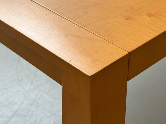 Image 1 of Extendable designer dining table by Chi Wing Lo for Giorgetti, Italy, 1990s