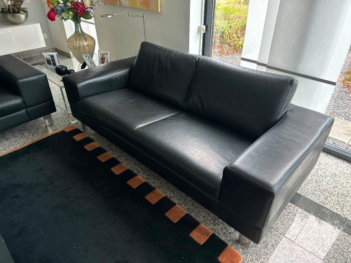 2 sofás de 2,5 plazas Anti Pode (Leolux) – banken, Leather, Metal (photo 2 of 6)