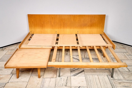 Image 1 of Canapé-lit modulable vintage avec pouf, années 1960, Tchécoslovaquie