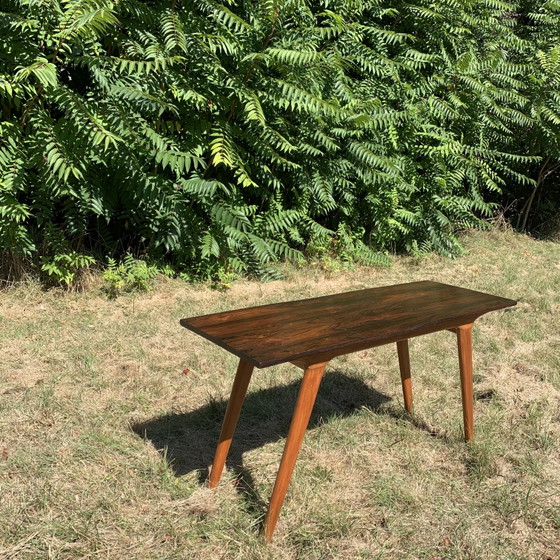 Image 1 of G. Scapinelli. Braziliaanse console van caviuna en palissanderhout.