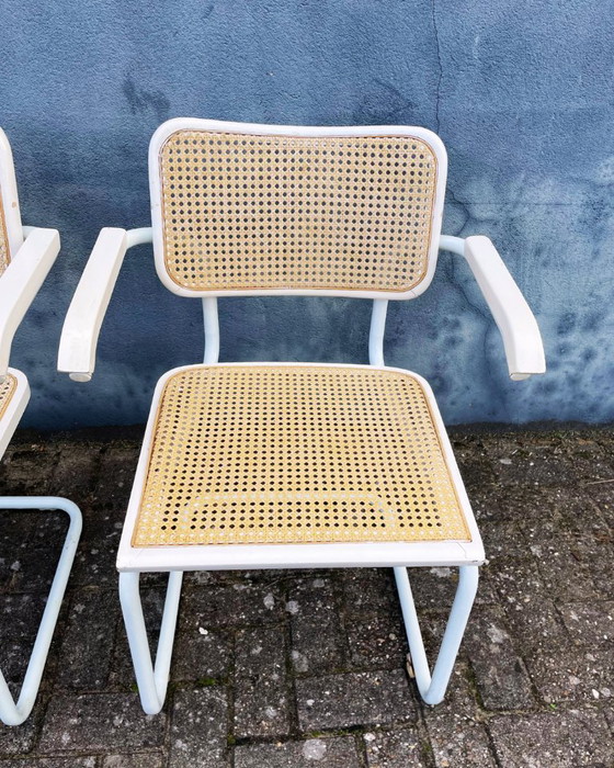 Image 1 of Sedie da pranzo Thonet vintage con seduta in fettuccia (2, 4, 6 o 8 pezzi)