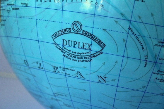 Image 1 of COLUMBUS Globe terrestre DUPLEX avec lumière et côté jour/nuit Vintage