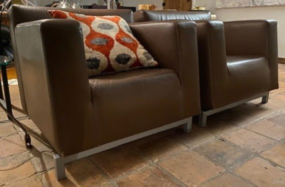 Image 1 of 2 Pastoe Roots Lounge Chairs by Hannes Wettstein (by Leolux)