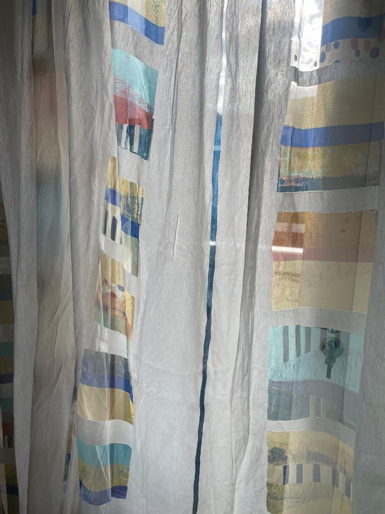 Image 1 of Kinnasand (nu Kvadrat) Tussengordijnen 4 panelen (totaal 16 meter) Geplooid