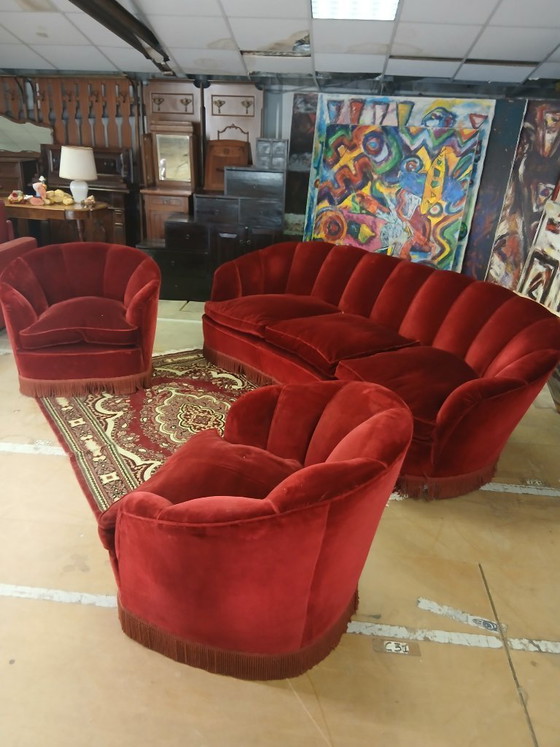 Image 1 of Gio Ponti Style Shell Living Room Set