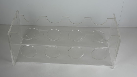 Image 1 of Portabottiglie vintage in plexiglass lucite Space Age