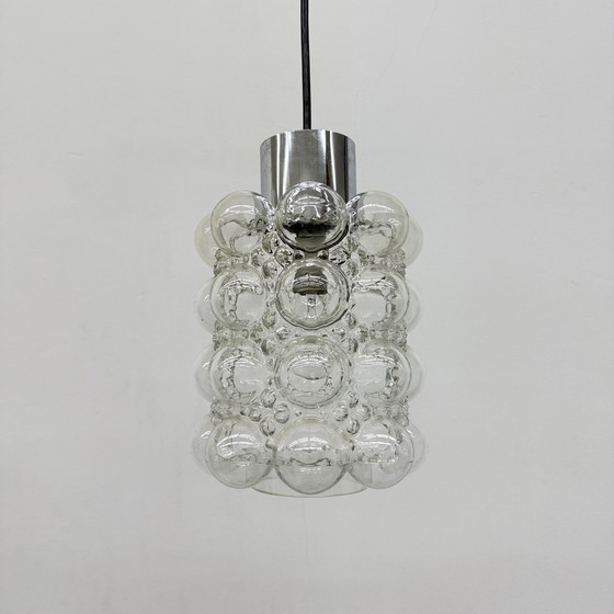 Image 1 of Gran colgante de cristal de burbujas de Helena Tynell para Limburgo, Alemania, década de 1970