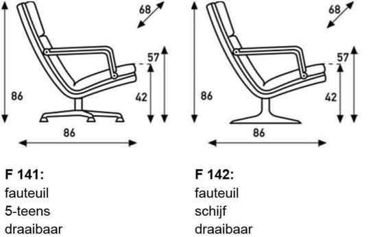 Image 1 of ARTIFORT Design Geoffrey D. Harcourt RDI Stuhl inkl. Fußhocker