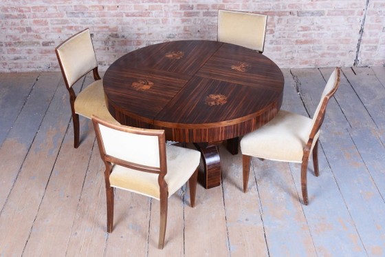 Restored Art Deco Extendable Table, by P. Follot, Ecole Boulle, France, 1920s – Paul Follot, Dining tables (photo 7 of 24)