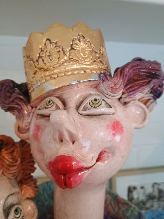 Sculptuur My prins charming – Annaart, Beeldhouwkunst, Keramiek, Goud (photo 3 of 14)