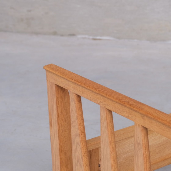 Image 1 of Guillerme et Chambron French Mid-Century Oak Single Bed