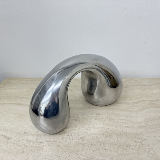 Image 1 of Biomorphic Sculpture Object in Aluminum by Eva & Peter Moritz for IKEA, 1980