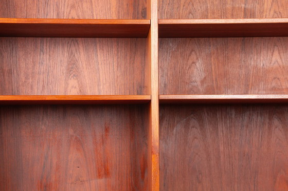 Image 1 of Grote Scandinavische teakhouten plank, 6 verstelbare planken, van Borge Mogensen voor Karl Andersson en Soner 1960.