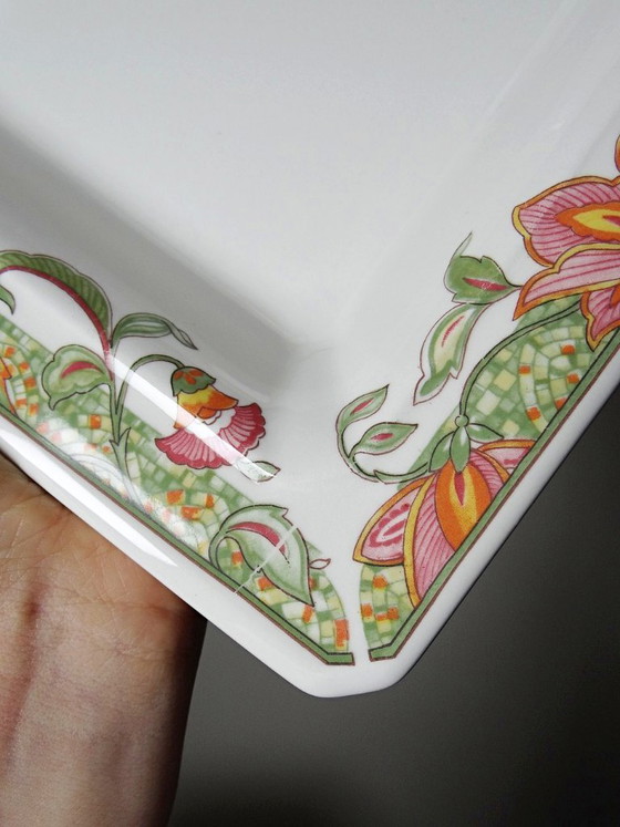Image 1 of Set di 4 piatti/vassoi Tiffany Boutique, in ceramica italiana vintage.