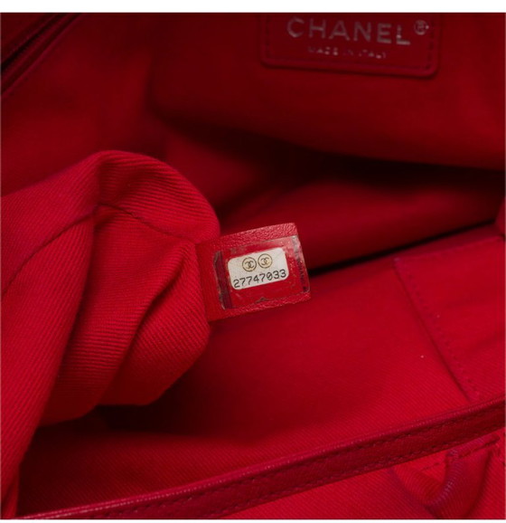 Image 1 of Borsa CHANEL Deauville in Tweed Rouge - 103429