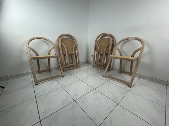 Image 1 of 6x Sedia pieghevole italiana Gigi Sabadin per Crassevig modello Arca