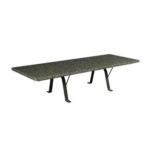 Marble Coffee Table from the 1970s-1980s – bijzettafels, Metal (photo 2 of 10)