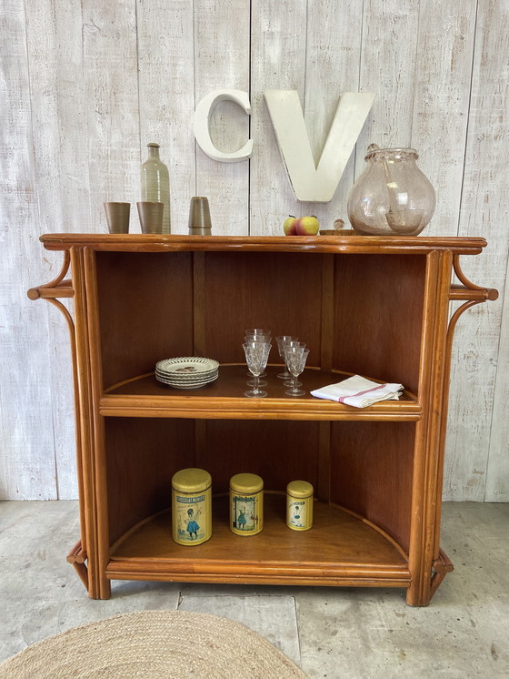 Image 1 of Bar in rattan vintage