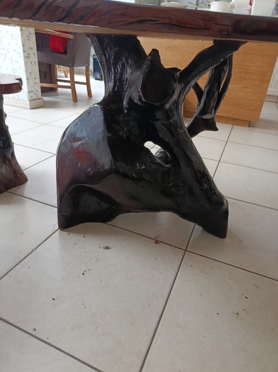 Image 1 of Unique live edge table / organic coffee table – solid oak (49/60 characters)