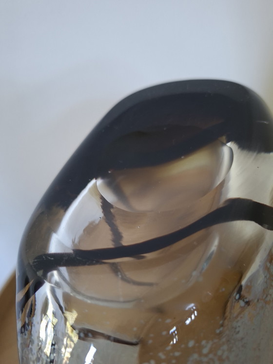 Image 1 of Substantiële Mondgeblazen Design Vaas - Scandinavische Stijl - Jaren '50/'60