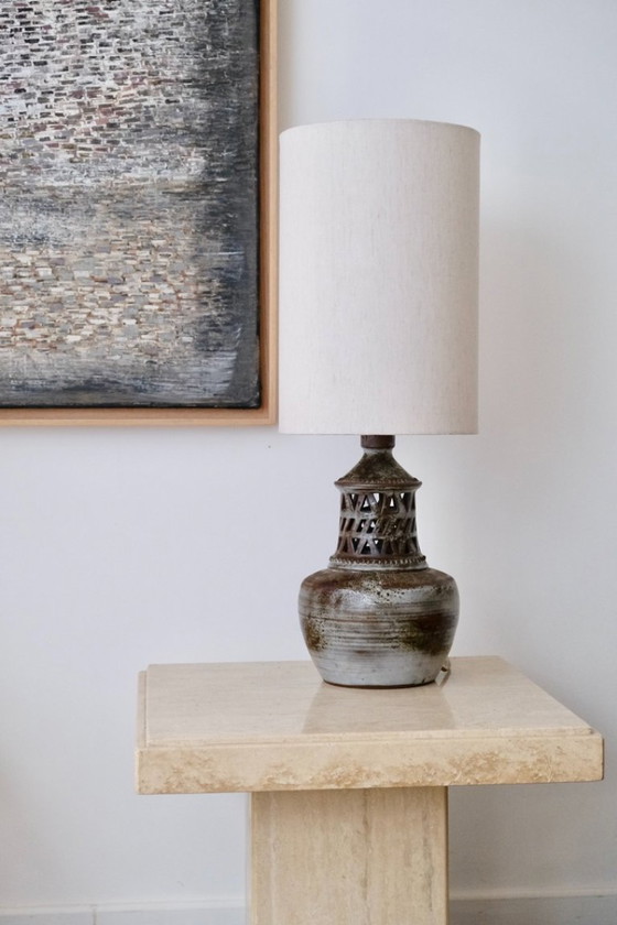 Image 1 of Lampes en céramique ajourée signées