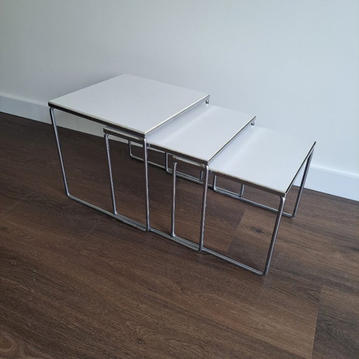 Brabantia Nesting Tables - Set of 3 vintage side tables