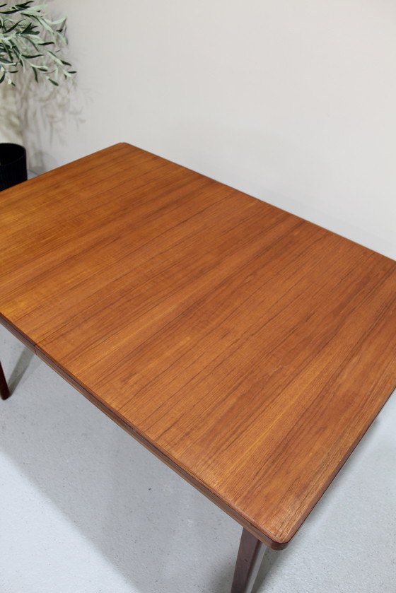 Image 1 of Table de salle à manger extensible vintage - 1960s, Teak