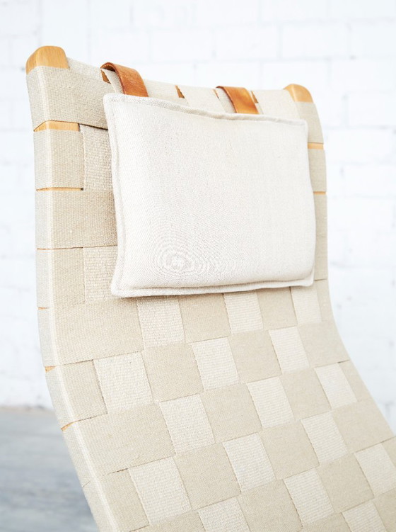 Yngve Ekström Lounge Chair 'Primo High' für Swedese, Sessel, Holz, Beige (Foto 13 von 15)