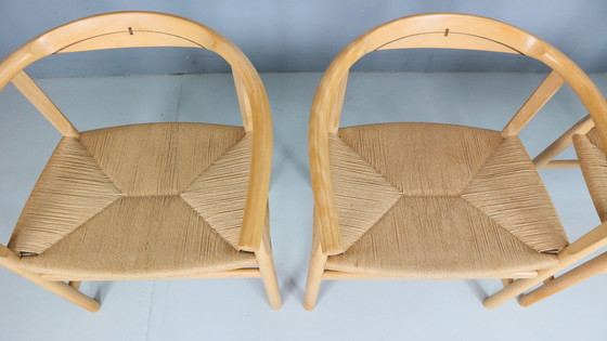Image 1 of Set of four vintage First Chair PP201 by Hans J Wegner for Pp Furniture, Denmark