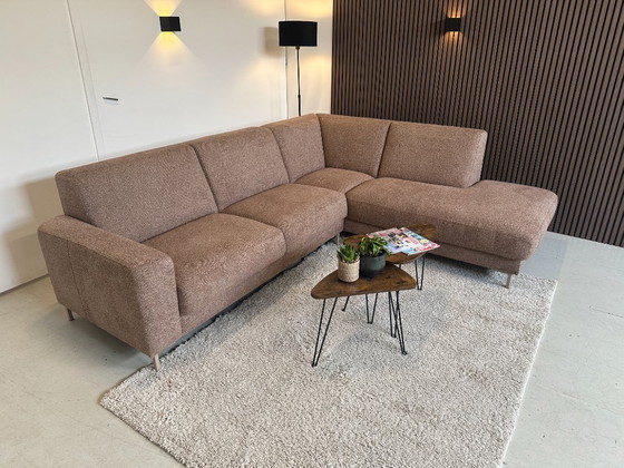 Image 1 of Divano campione marrone/rosso in condizioni pari al nuovo, 267x220 cm